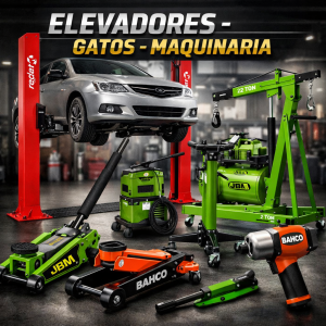 Elevadores -Gatos-Maquinaria