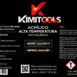 0008 PINTURA ACRILICA ALTAS TEMPERATURAS PRO -MAX  DE 600°C -200°