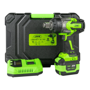 00704     Pistola de Impacto 1” Brushless 2300 Nm JBM 60050C | Llave de Impacto Profesional con Maletín